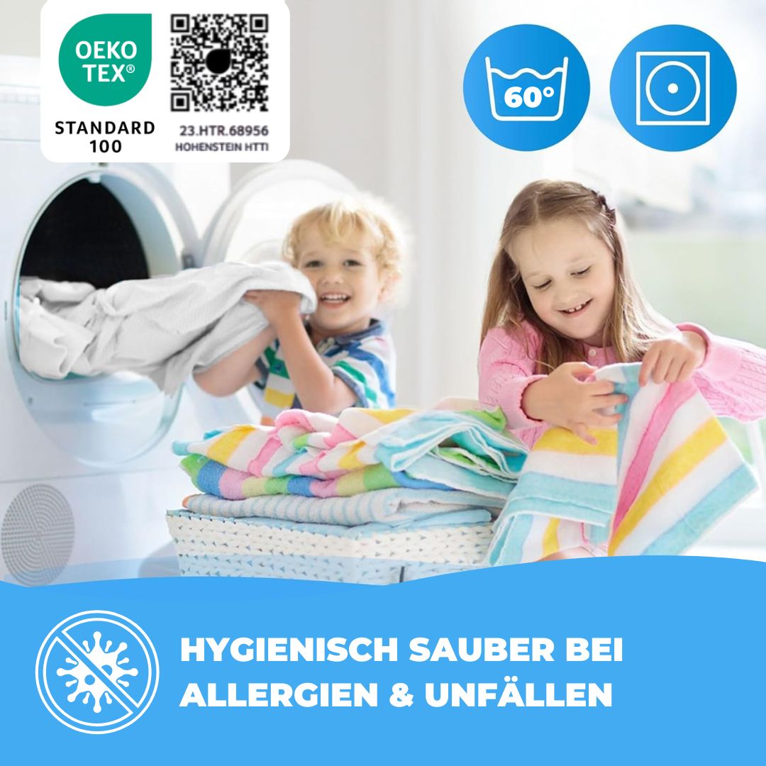 Premium Matratzenschoner Gesteppt 100 % Baumwolle Renforcé (Naturfaser)