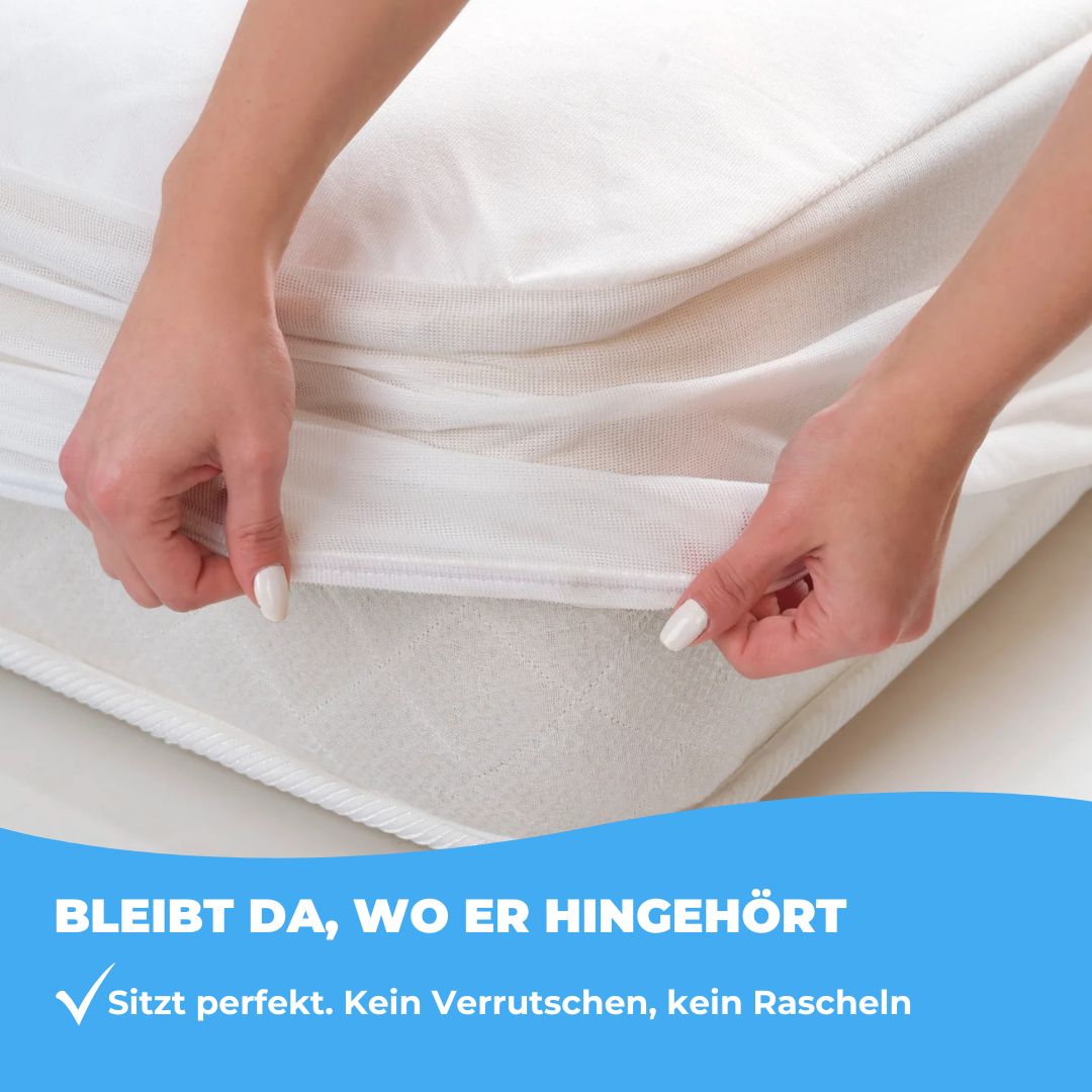Premium Matratzenschoner 100 % Baumwolle Renforcé (Naturfaser)